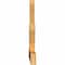 Ekena Millwork Saratoga Rough Sawn Timber Gable Bracket, Western Red Cedar, 60"W x 25"H x 2"D x 4"F, 10/12 Pitch GBW060X25X0204SAR00RWR - alternate 4